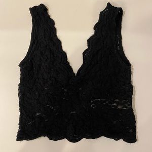 Zara Black Lace Tank Top